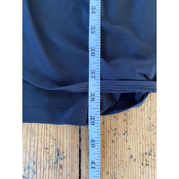 Enfocus Petite Womens Gold & Black Dress 12P Cocktail Draped Detail Sleeveless - Picture 6 of 6